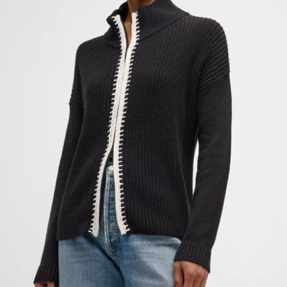 Lisa Todd Romancin Full Zip Cardigan Sweater L